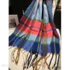 Cross-border scarf wholesale e-commerce new style cash on delivery 88 Cotton candy series multi-color checkered thick beard details Picture